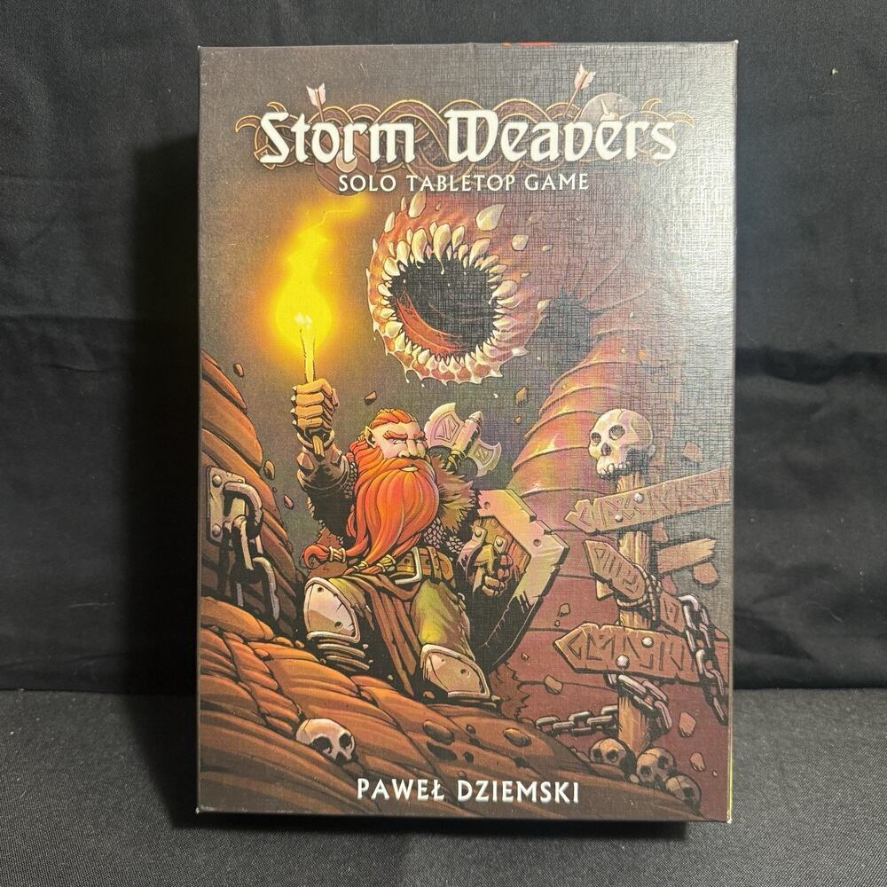 STORM WEAVERS KICKSTARTER EDITION BOARD GAME New Unpunched Solo Tabletop